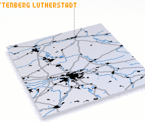 3d view of Lutherstadt Wittenberg